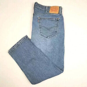 Levi's 541 Mens‎ Jeans Athletic Taper Fit Blue Denim Size 40x30 Medium Wash Fade
